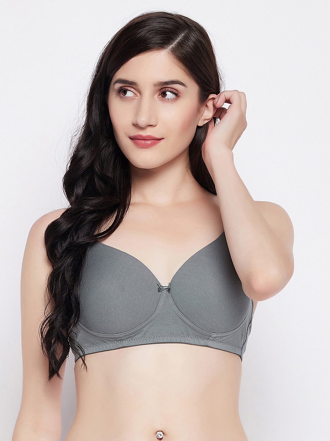 

Clovia Grey Multiway T-Shirt Bra - Lightly Padded