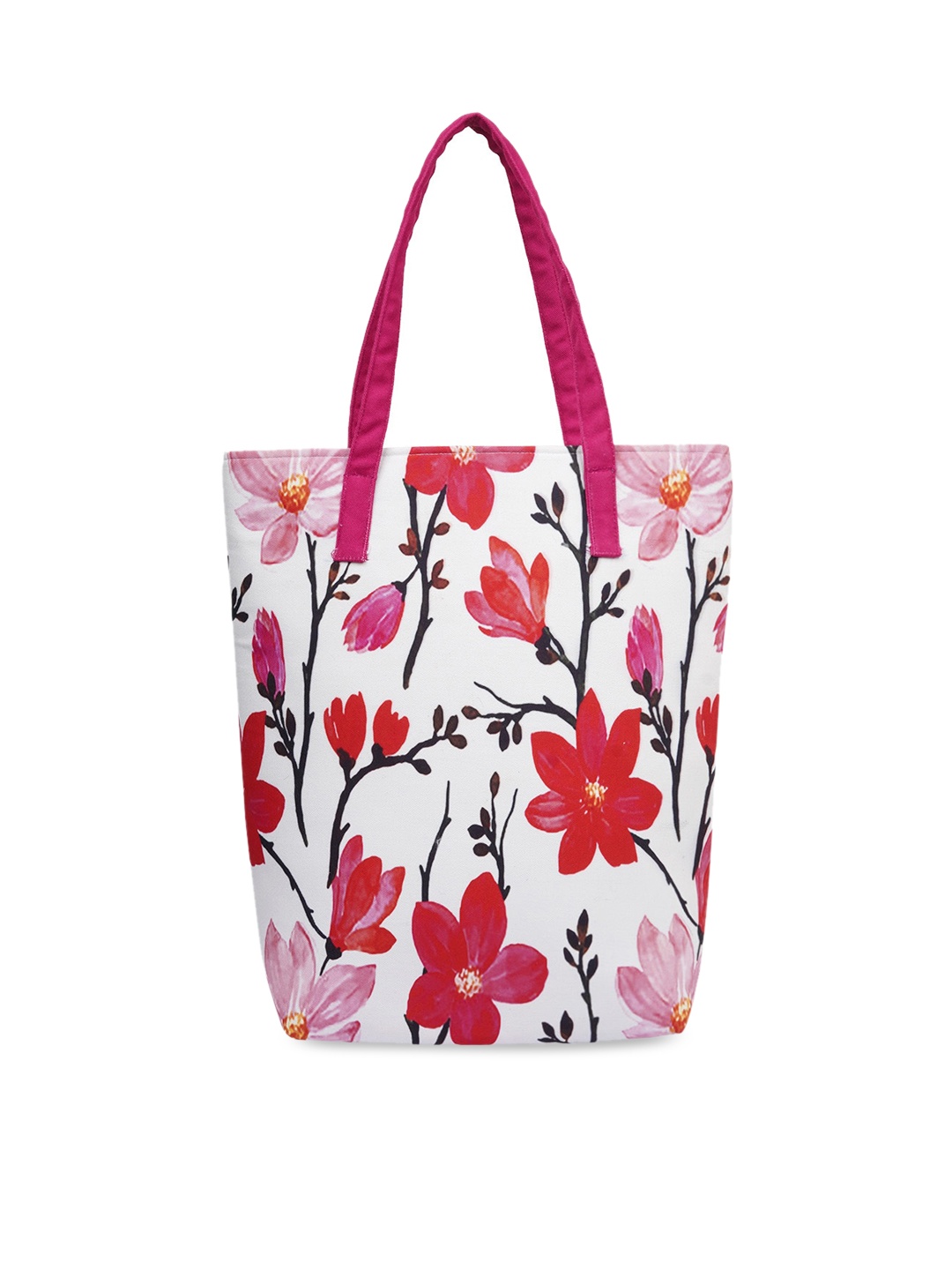 

Crazy Corner Pink Floral Printed Shopper Tote Bag