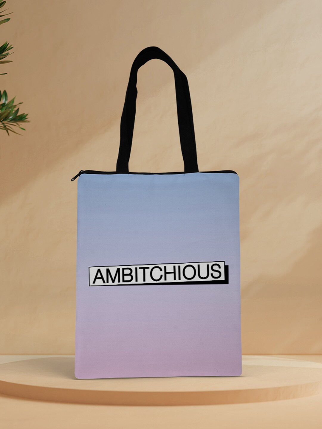 

Crazy Corner Blue Printed Shopper Tote Bag
