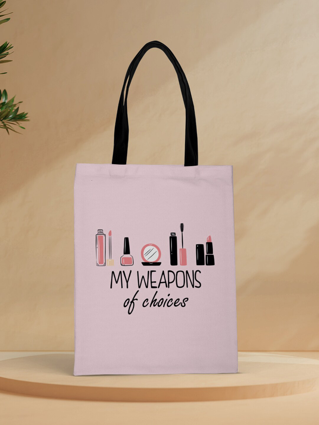 

Crazy Corner Pink Printed Canvas Oversized Shopper Tote Bag