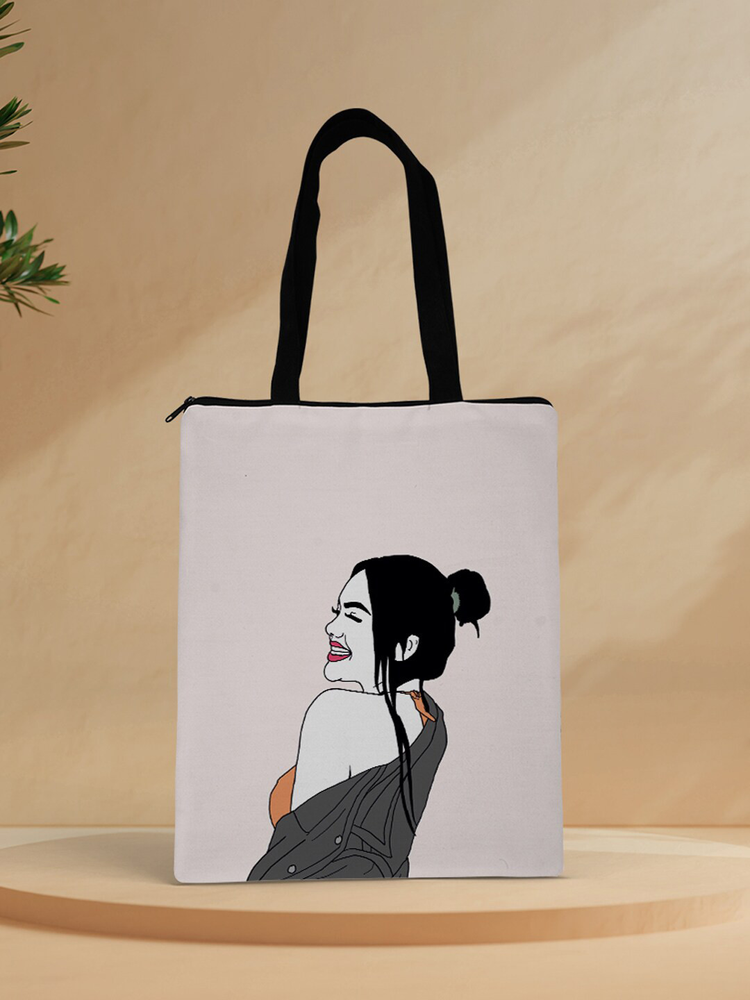 

Crazy Corner White Printed Oversized Shopper Tote Bag