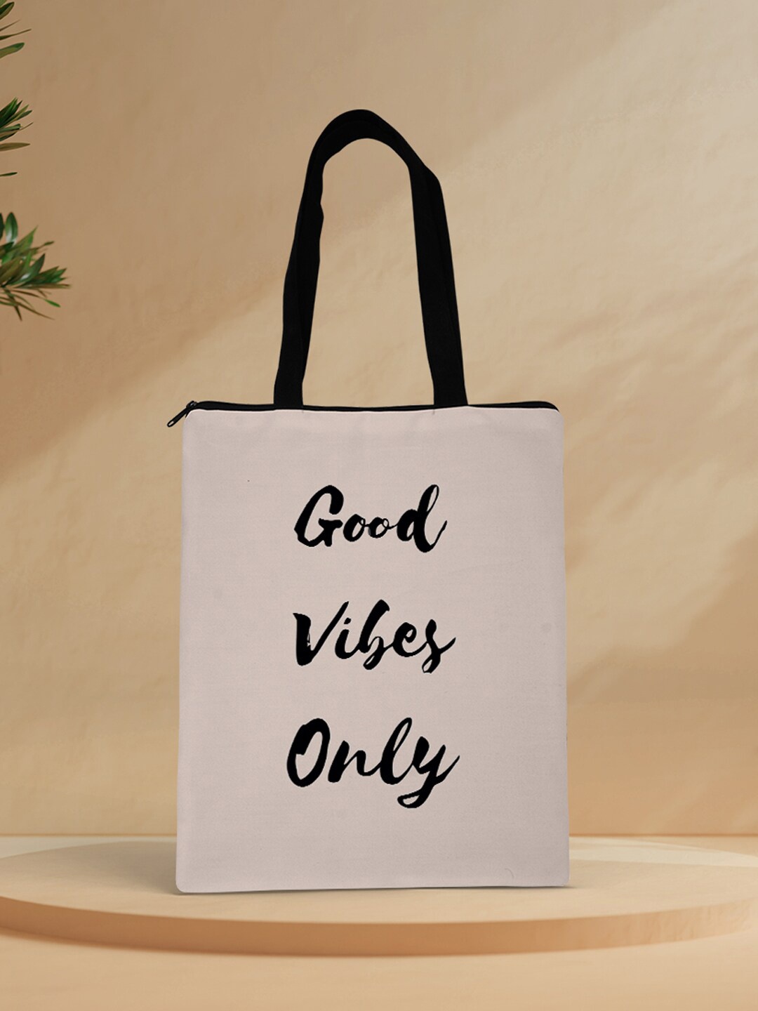 

Crazy Corner White Printed Shopper Tote Bag