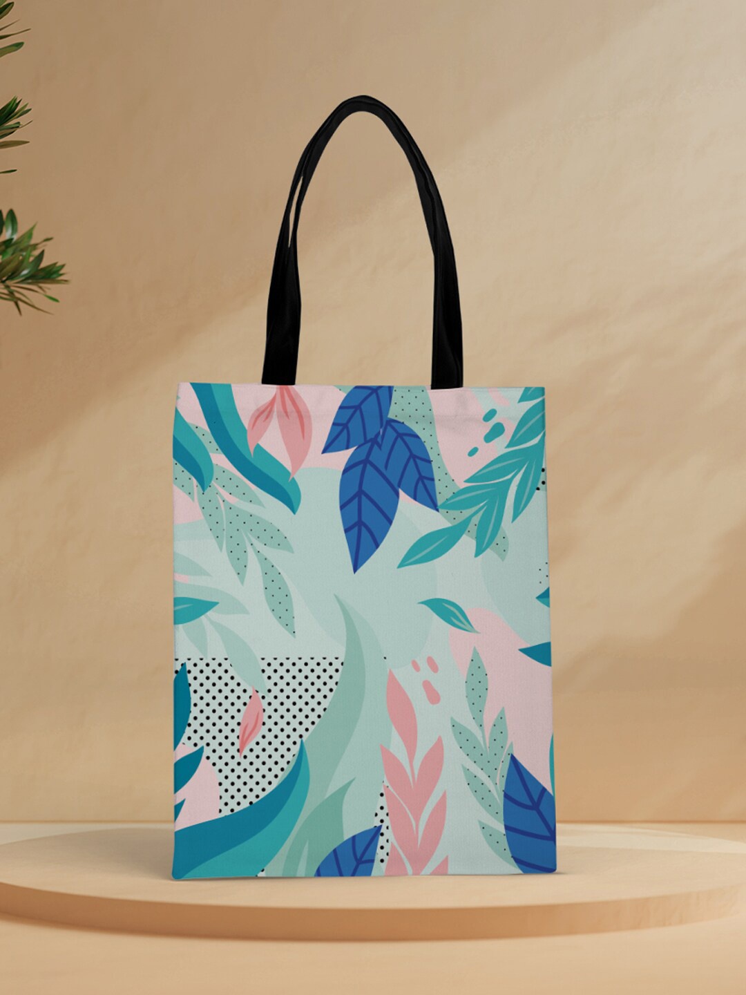 

Crazy Corner Blue Printed Oversized Shopper Tote Bag