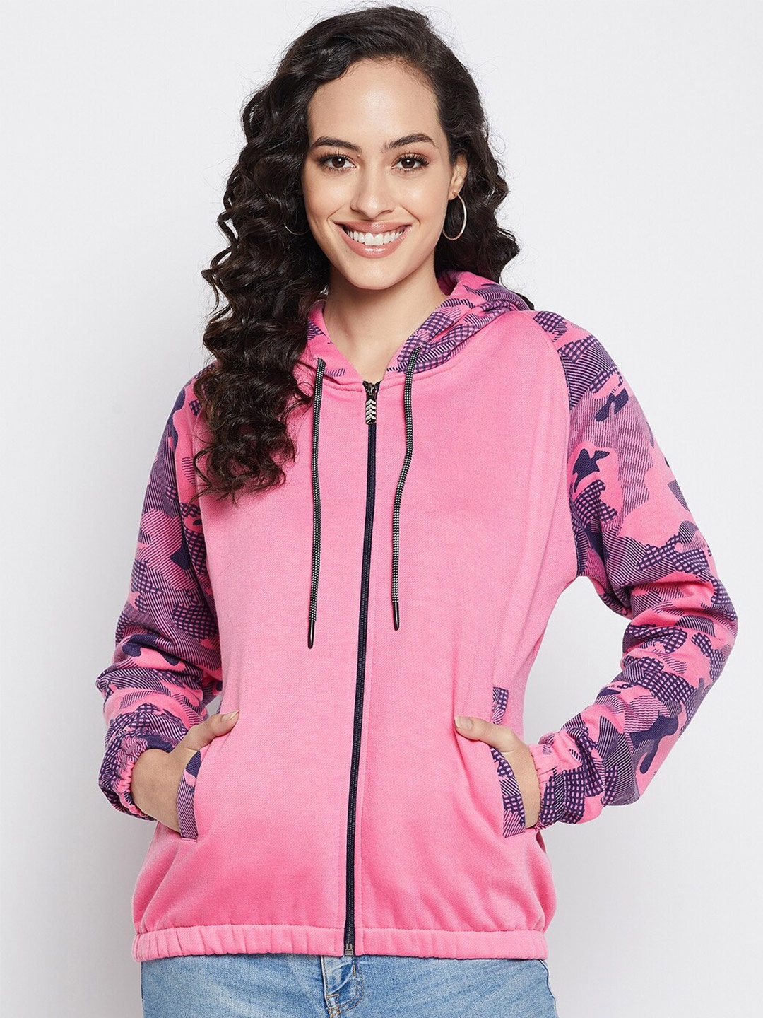

FirstKrush Women Pink Printed Sweatshirt
