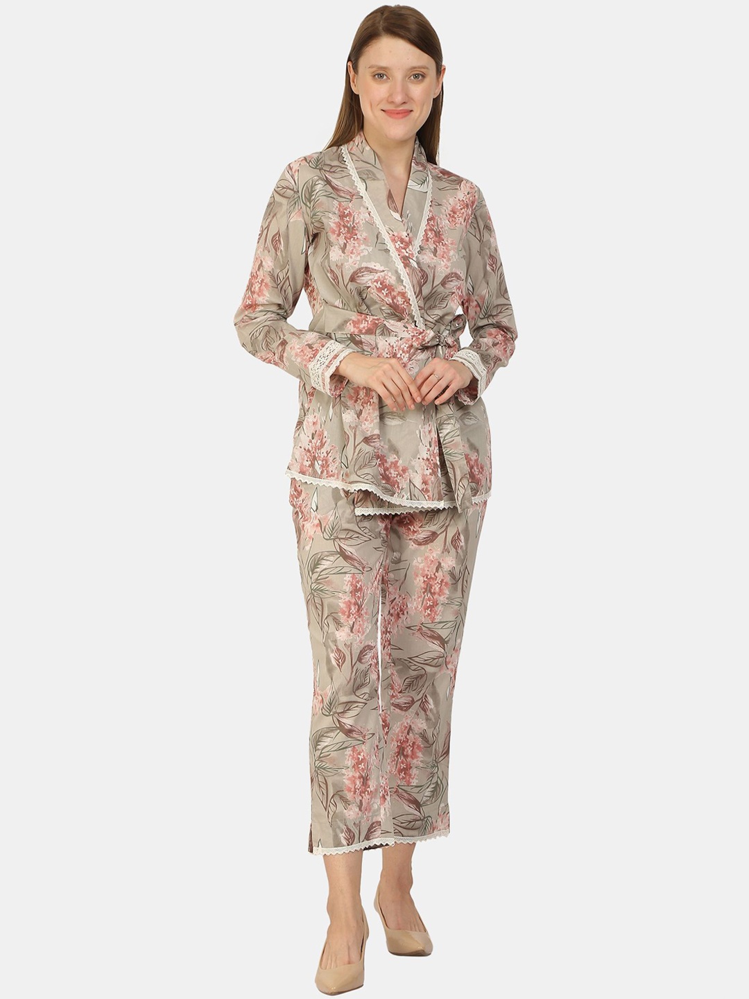 

bellamia Women Pink Printed Co-Ords
