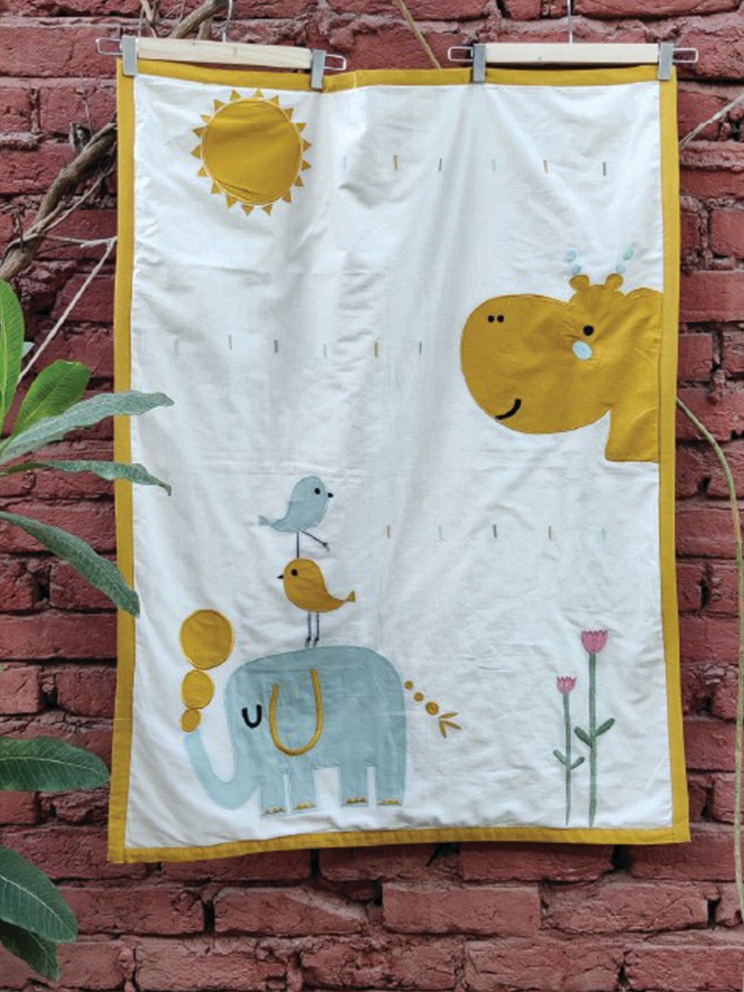 

Bhaakur White & Blue Cartoon Characters AC Room 400 GSM Single Bed Dohar