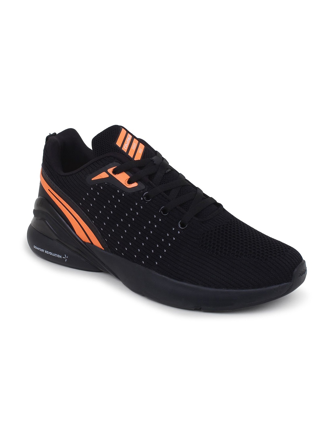 

Columbus Men Black Mesh Running Shoes