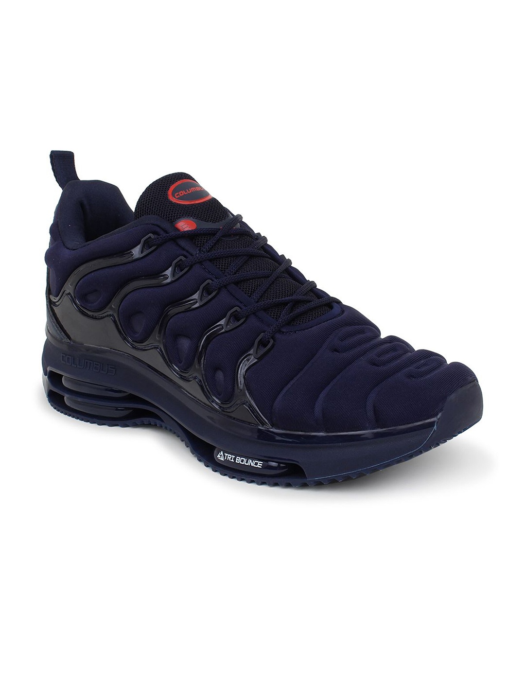 

Columbus Men Navy Blue Lace-Ups Mesh Running Shoes