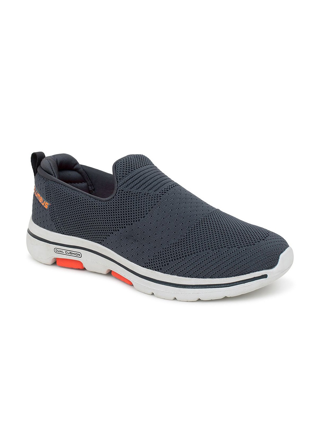 

Columbus Men Grey Mesh Running Shoes