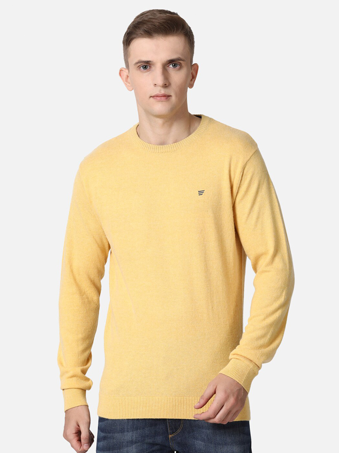 

t-base Men Yellow Pullover Sweater