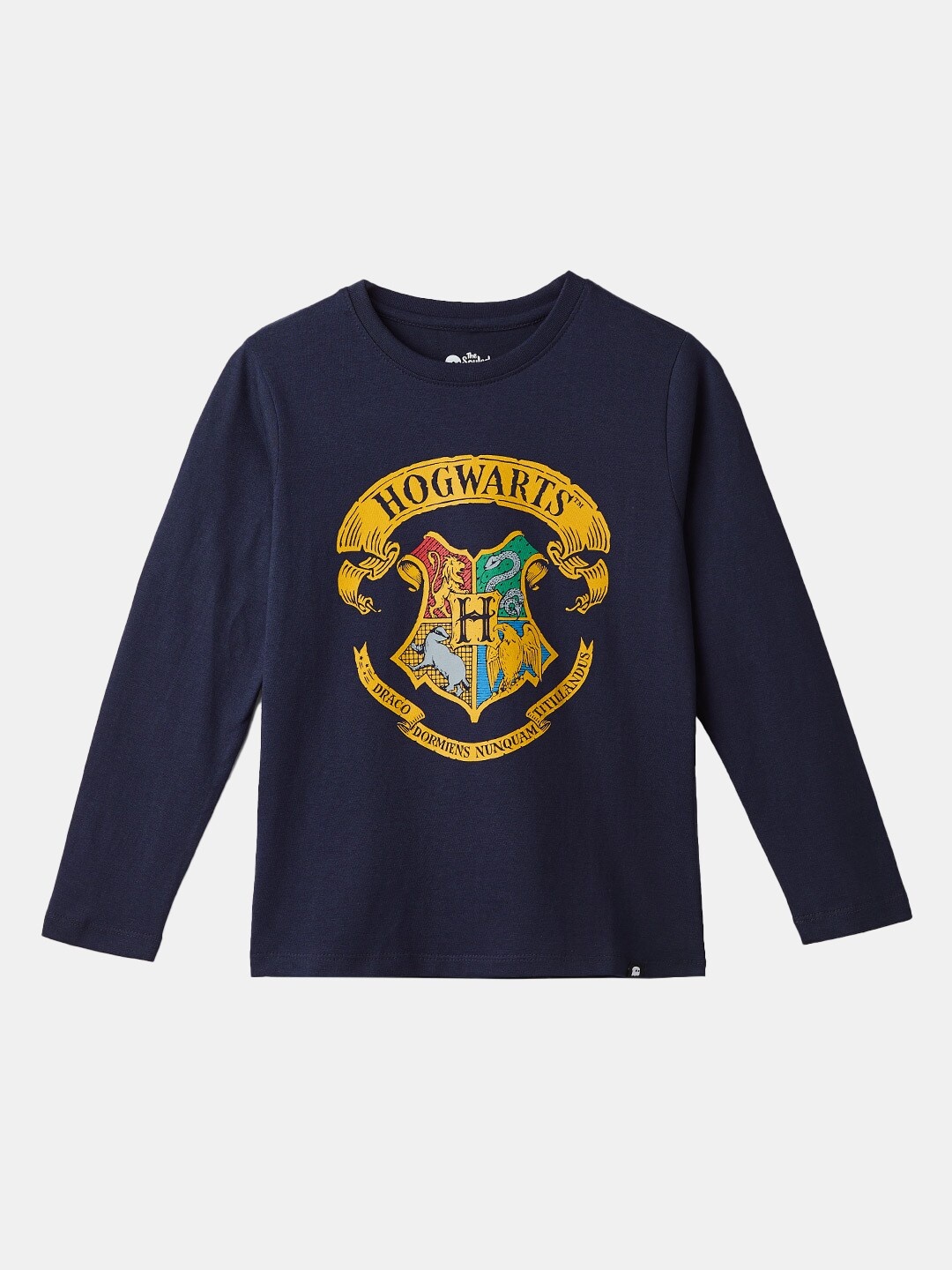 

The Souled Store Boys Navy Blue Graphic Printed Long Sleeve T-shirt