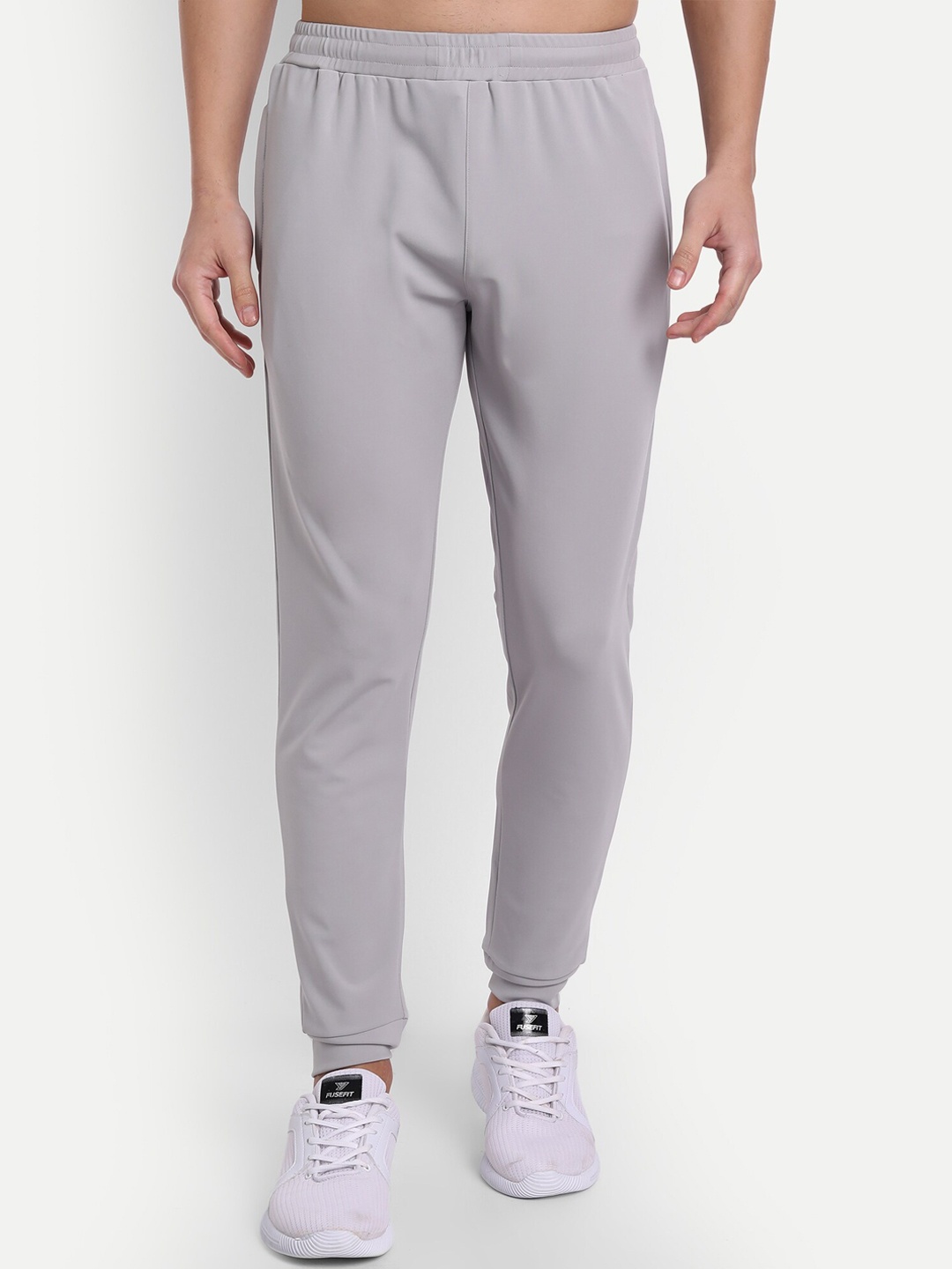 

MKKO Men Grey Solid Track Pants