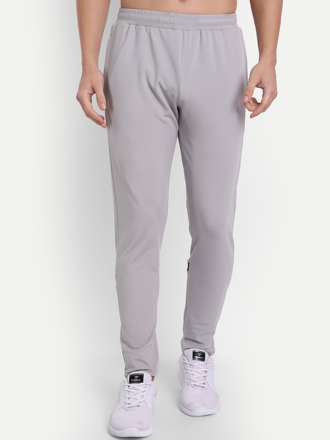 

MKKO Men Grey Solid Track Pant