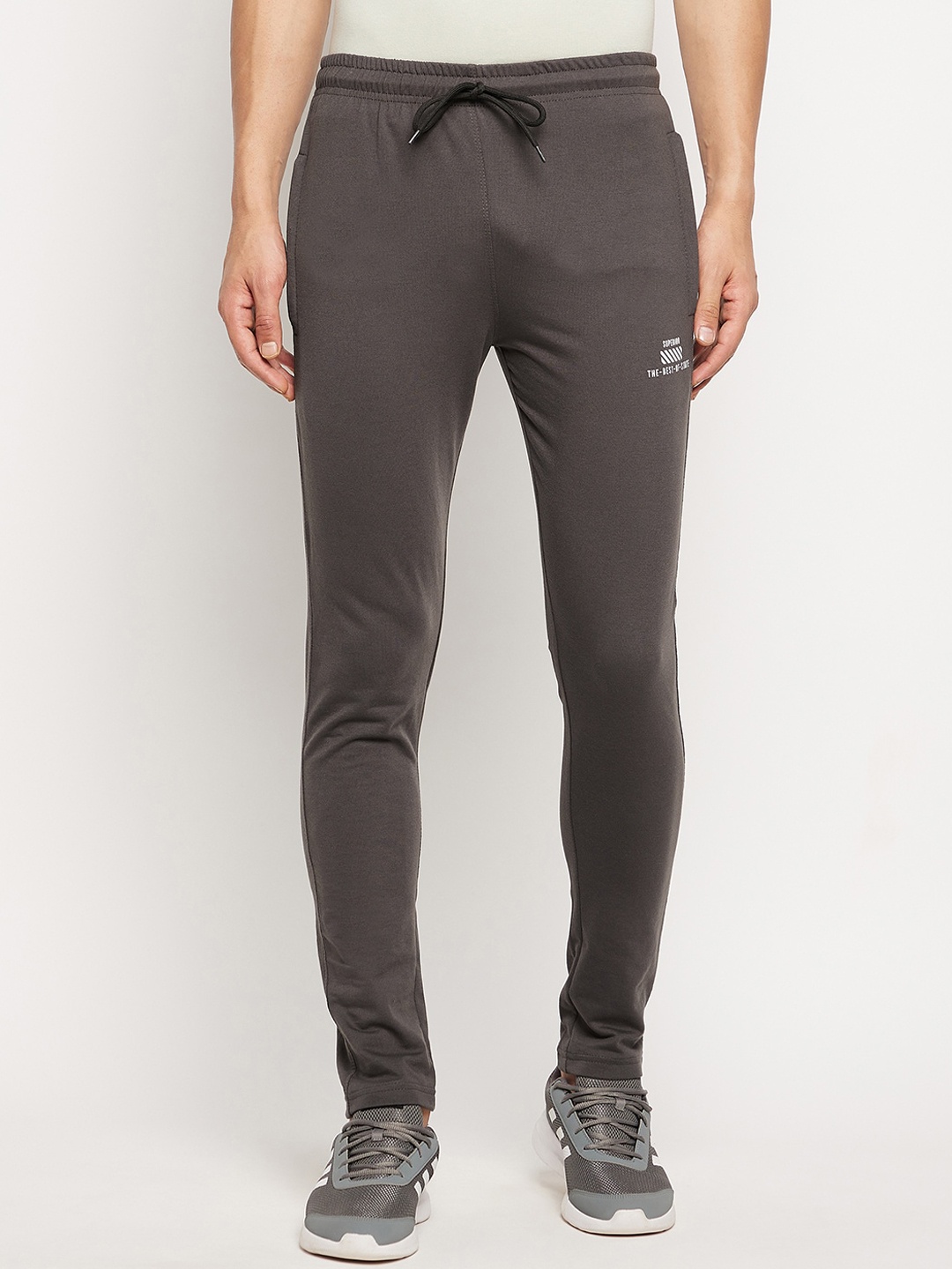 

FirstKrush Men Taupe Solid Track Pants