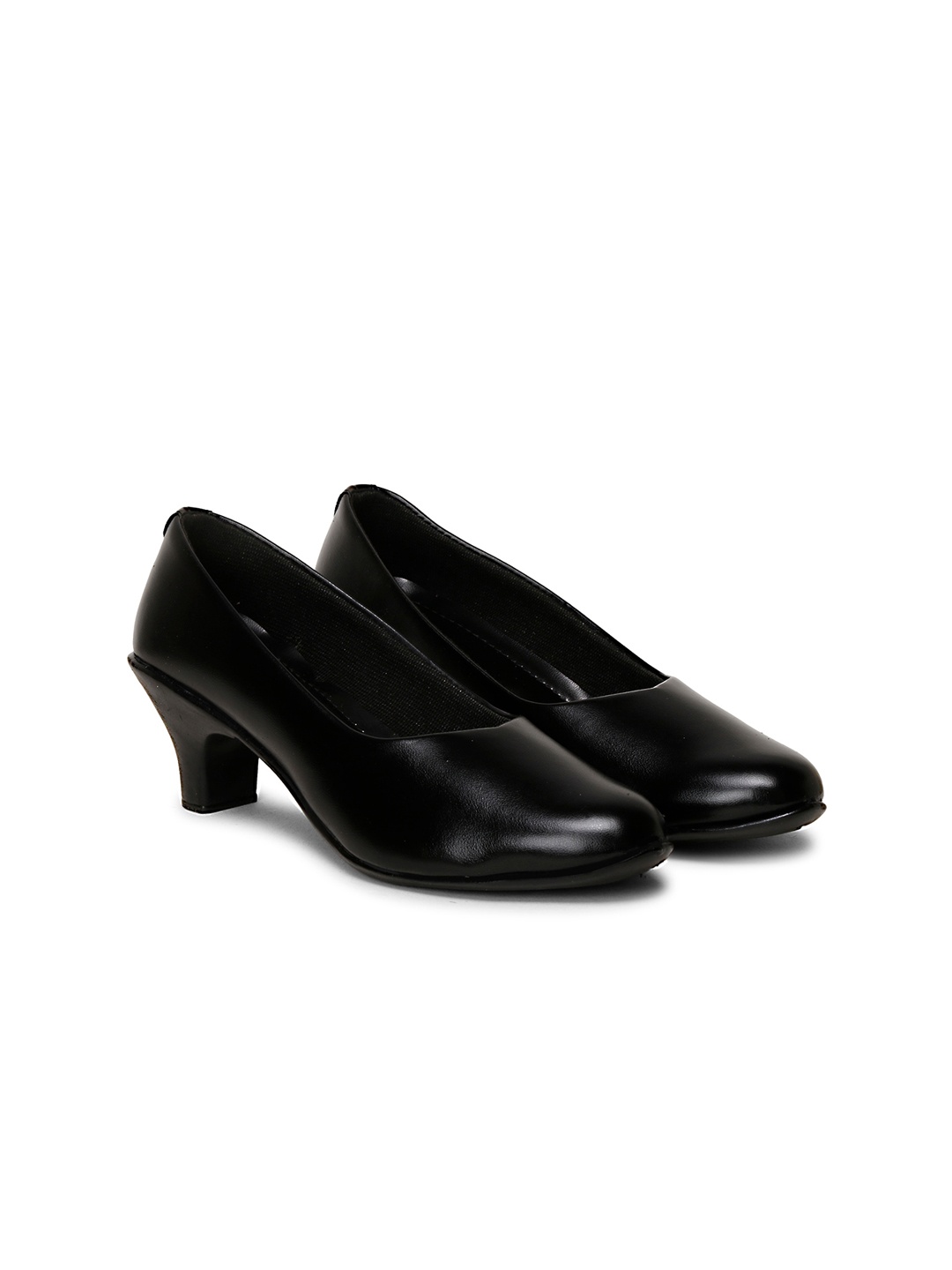 

Krafter Women Black Solid Formal Shoes