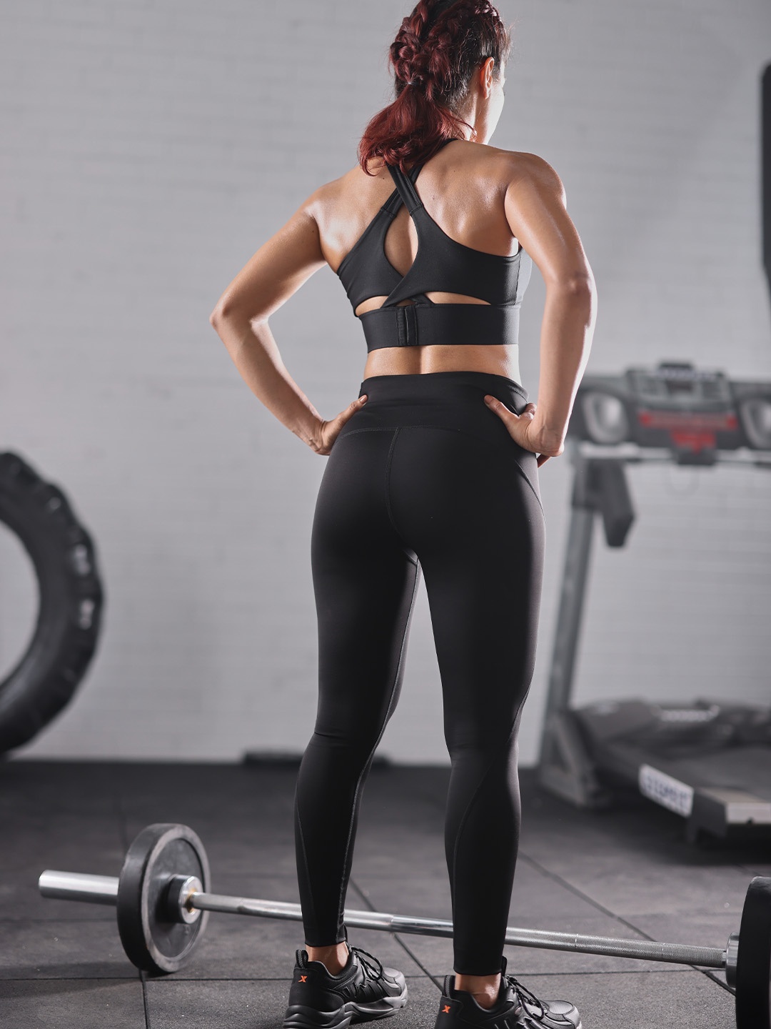 

Blissclub Women Black High Waisted Compression Workout Leggings