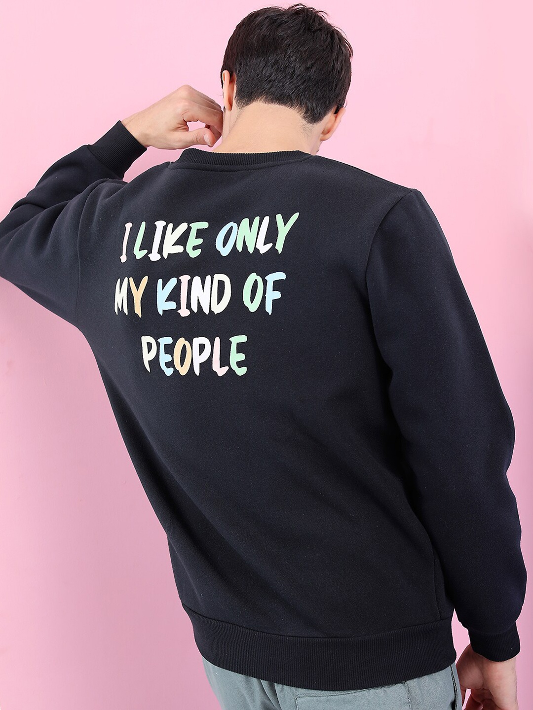

HIGHLANDER Men Black Printed Sweatshirt