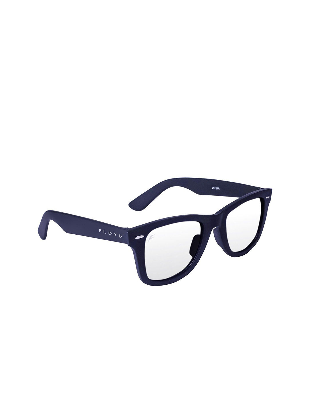 

Floyd Unisex Clear Lens & Blue Wayfarer Sunglasses with UV Protected Lens, Navy blue
