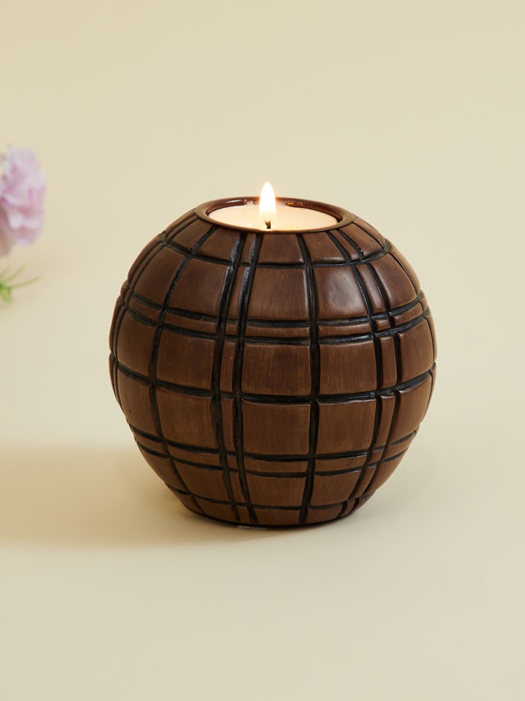 

Home Centre Brown Solid T-Light Holder