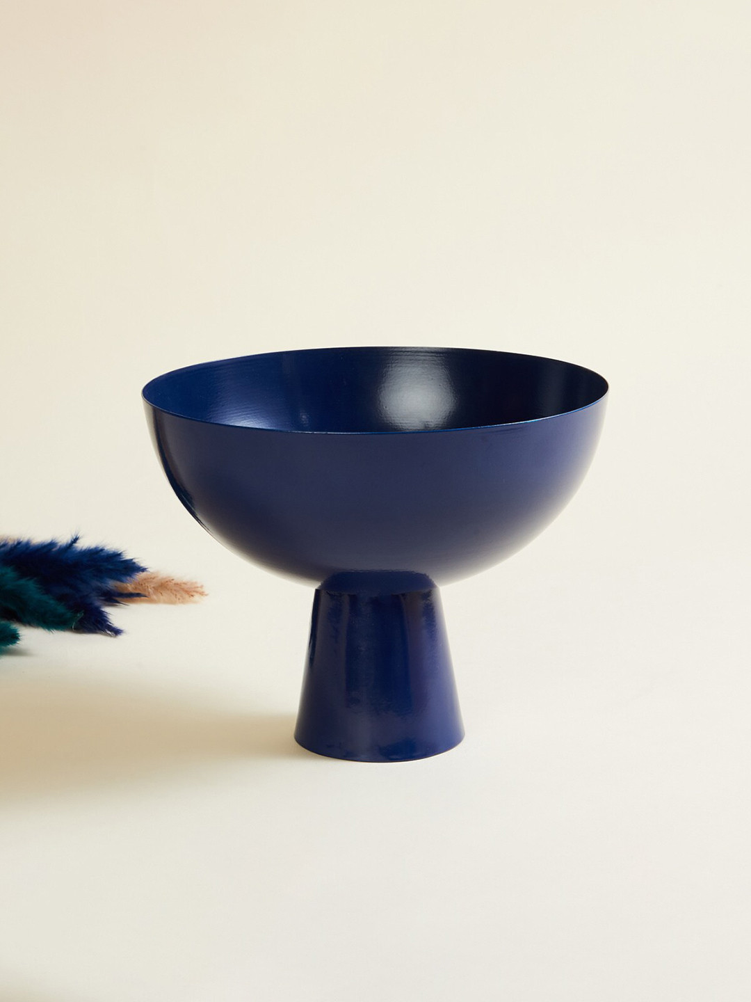 

Home Centre Solid Metal Table Accent, Blue