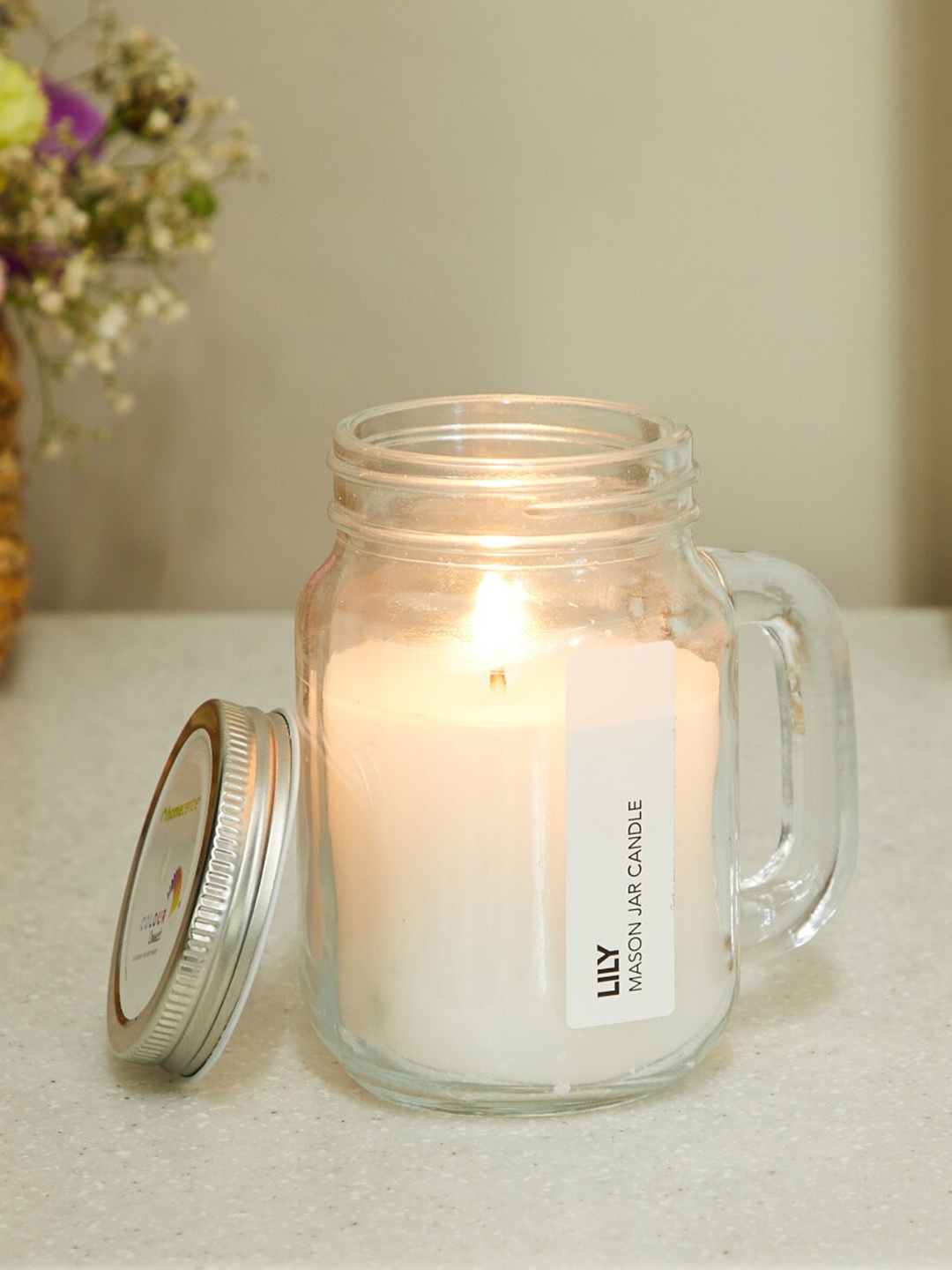 

Home Centre White Lily Scented Jar Candle