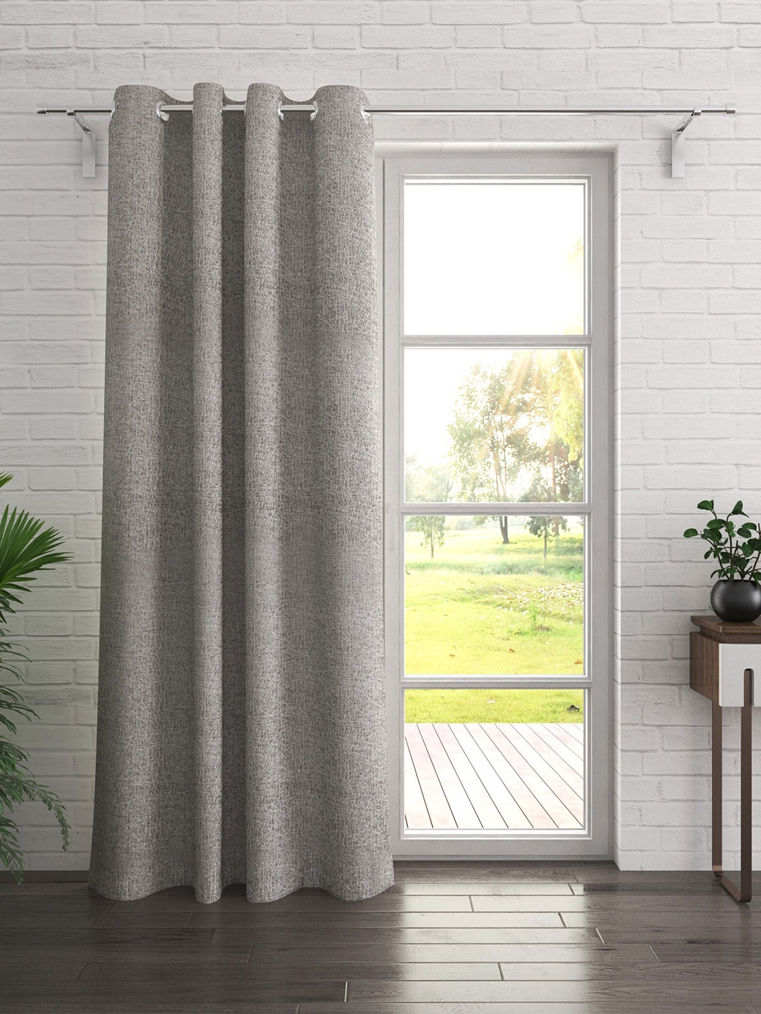 

Home Centre Grey & White Door Curtain