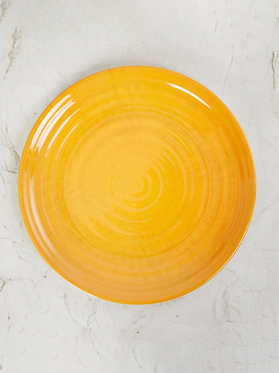 

Home Centre Yellow & White Melamine Glossy Plates
