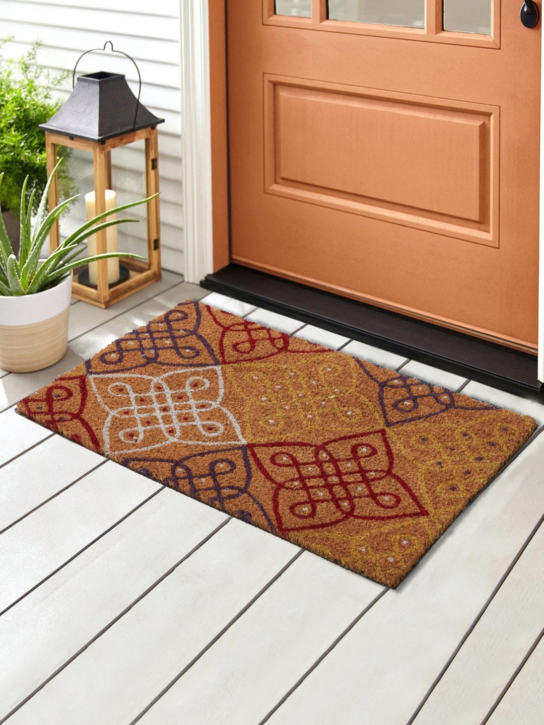 

Home Centre Brown & White Printed Anti-Skid Doormat
