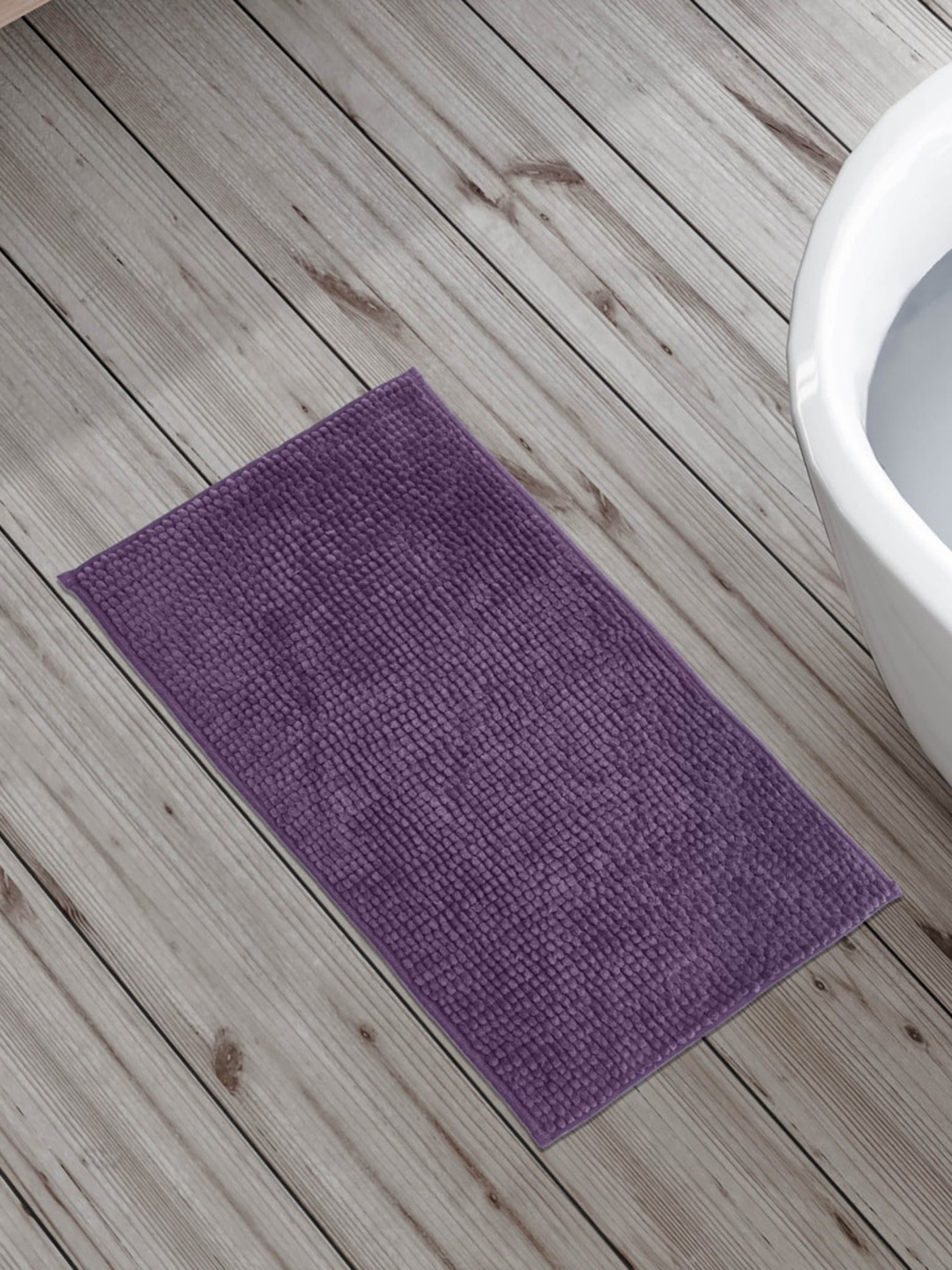 

Home Centre Purple Textured Rectangle Bath Mat
