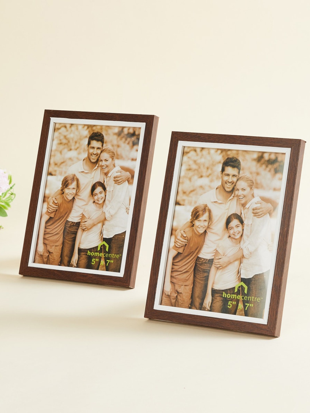 

Home Centre Set Of 2 Solid Photo Frames, Brown