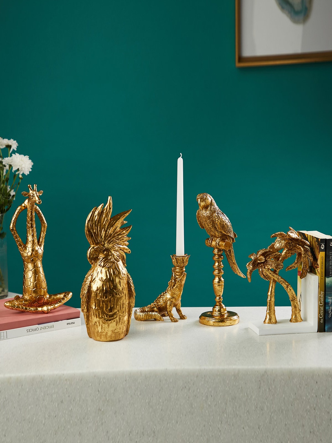 

Home Centre Gold-Toned Textured Giraffe Figurine