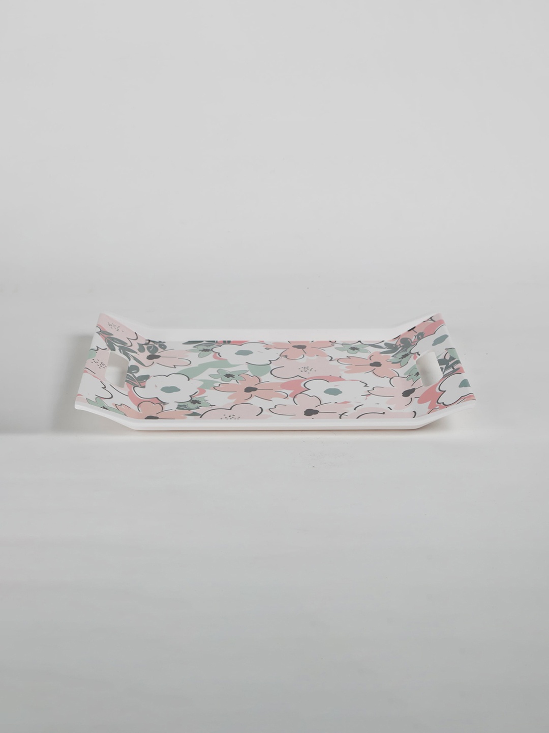 

Home Centre Pink Printed Melamine Tray