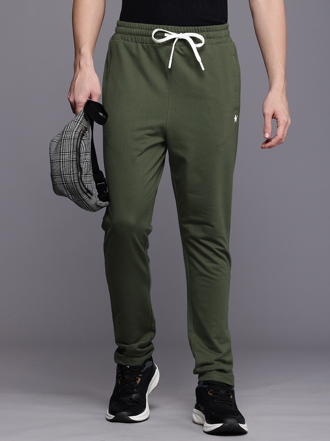 

HRX By Hrithik Roshan Men Solid Track Pants, Olive