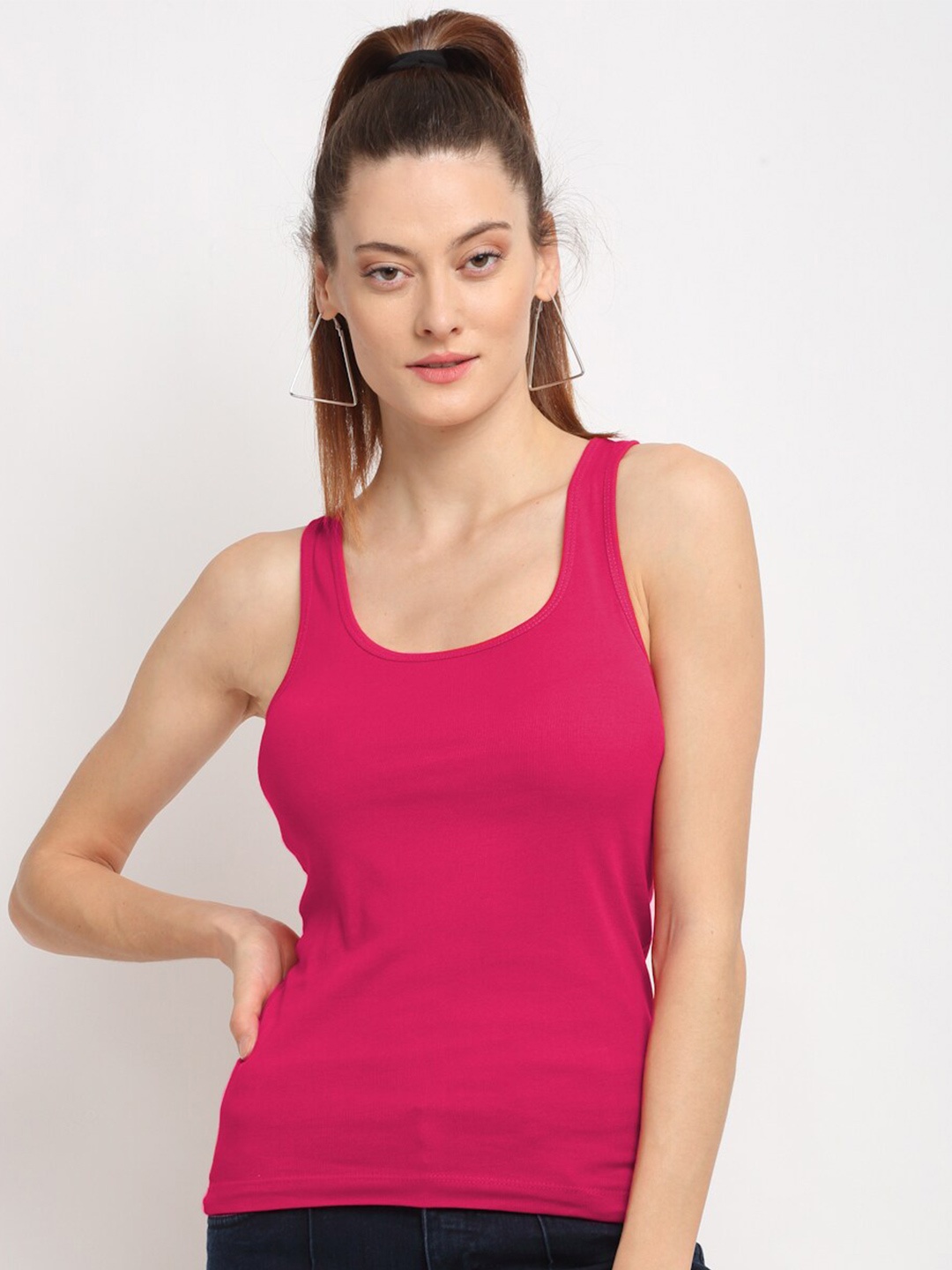

Friskers Women Pack of 2 Pink & Blue Tank Top