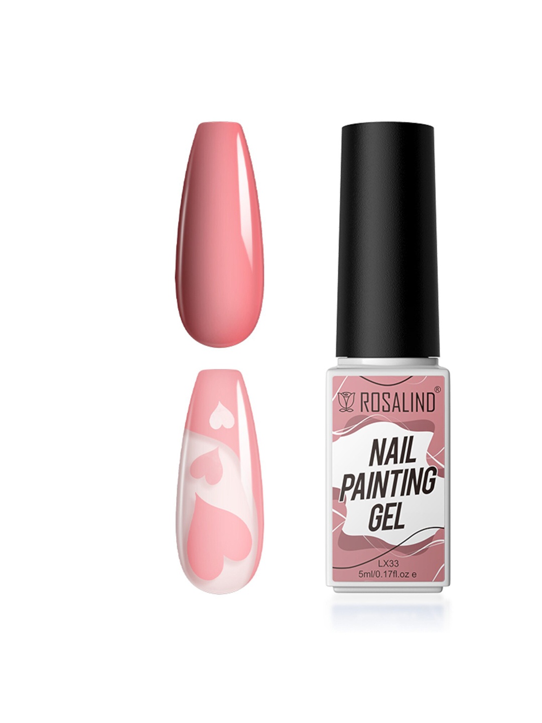 

ROSALIND Long Lasting UV Lamp Nail Painting Gel 5 ml - LX33, Peach