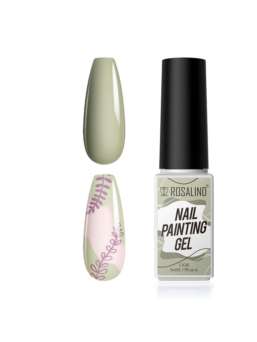 

ROSALIND Long Lasting UV Lamp Nail Painting Gel 5 ml - LX36, Olive