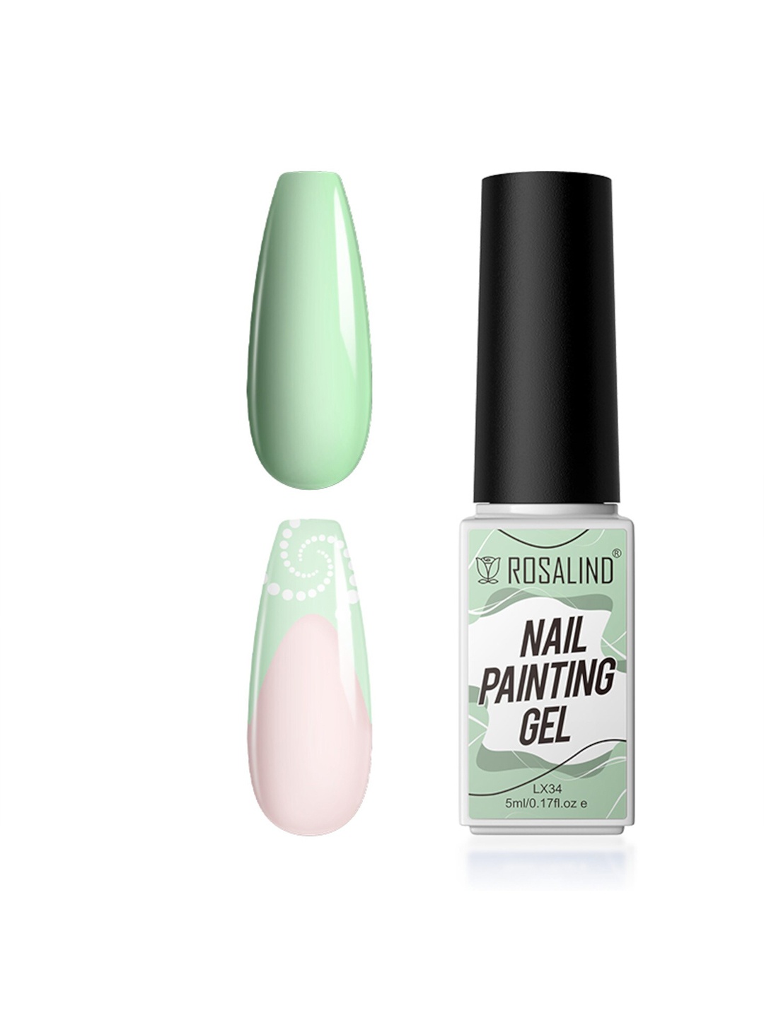 

ROSALIND Long Lasting UV Lamp Nail Painting Gel 5 ml - LX34, Green