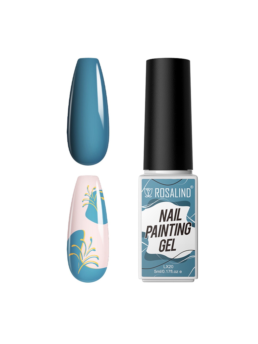 

ROSALIND Long Lasting Nail Painting Gel 5 ml- Shade-LX20, Teal