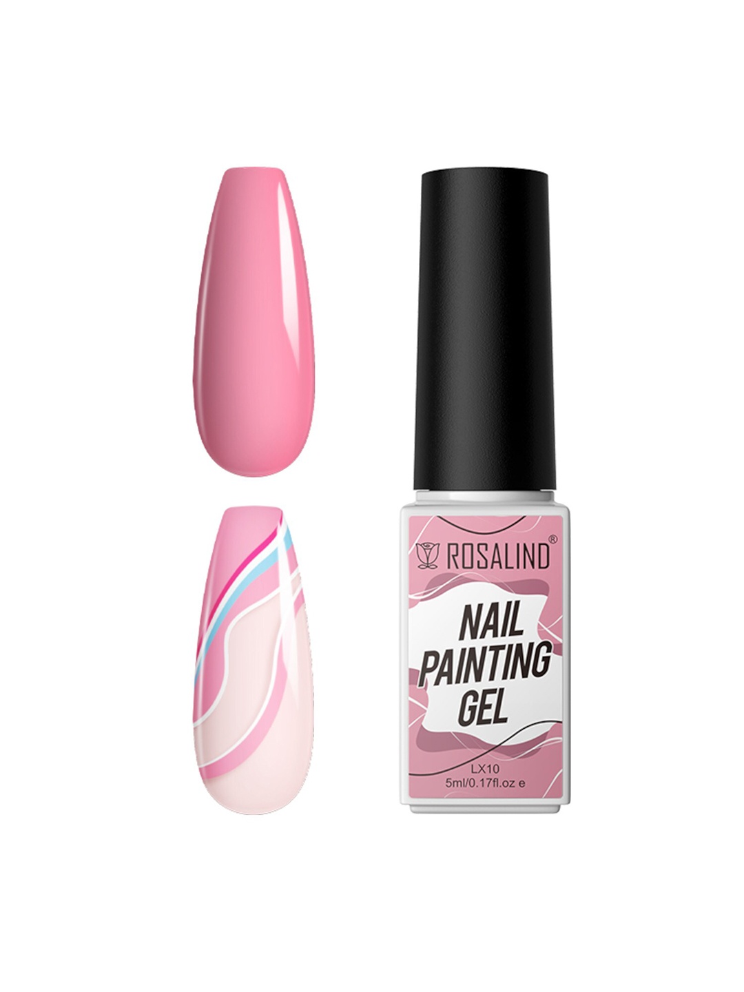 

ROSALIND Long Lasting Nail Painting Gel 5 ml- Shade-LX10, Pink