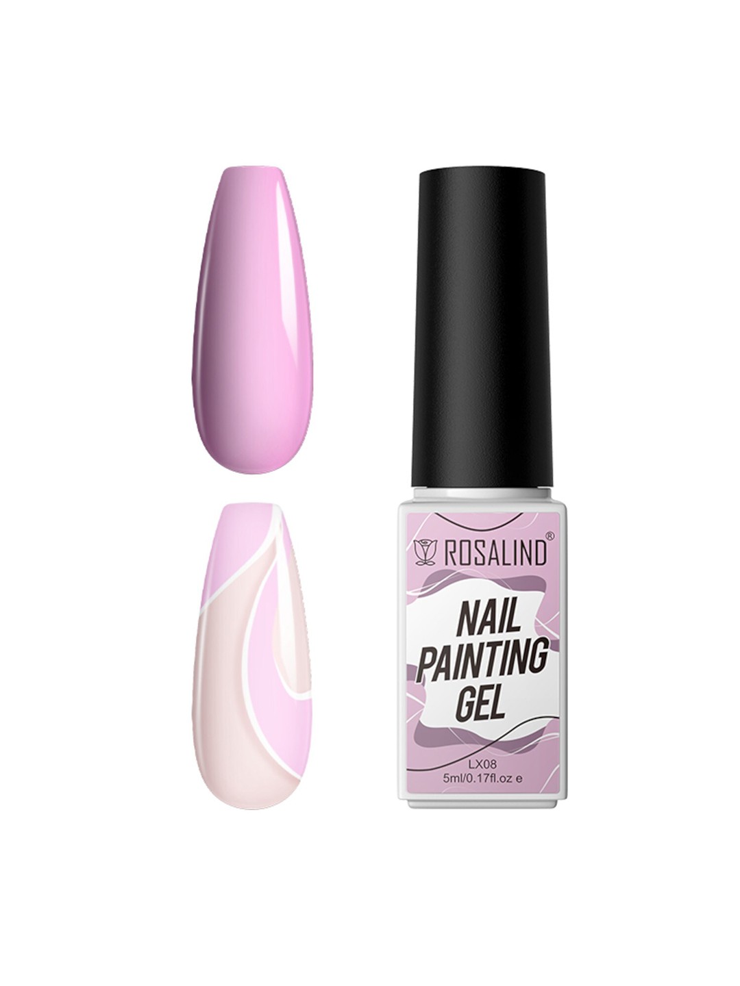 

ROSALIND Long Lasting Nail Painting Gel 5 ml- Shade-LX08, Lavender