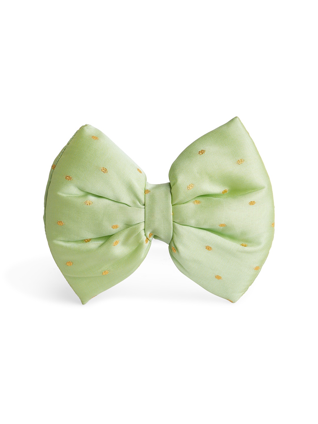 

thepawpstarco Green Printed Pet Bow Tie