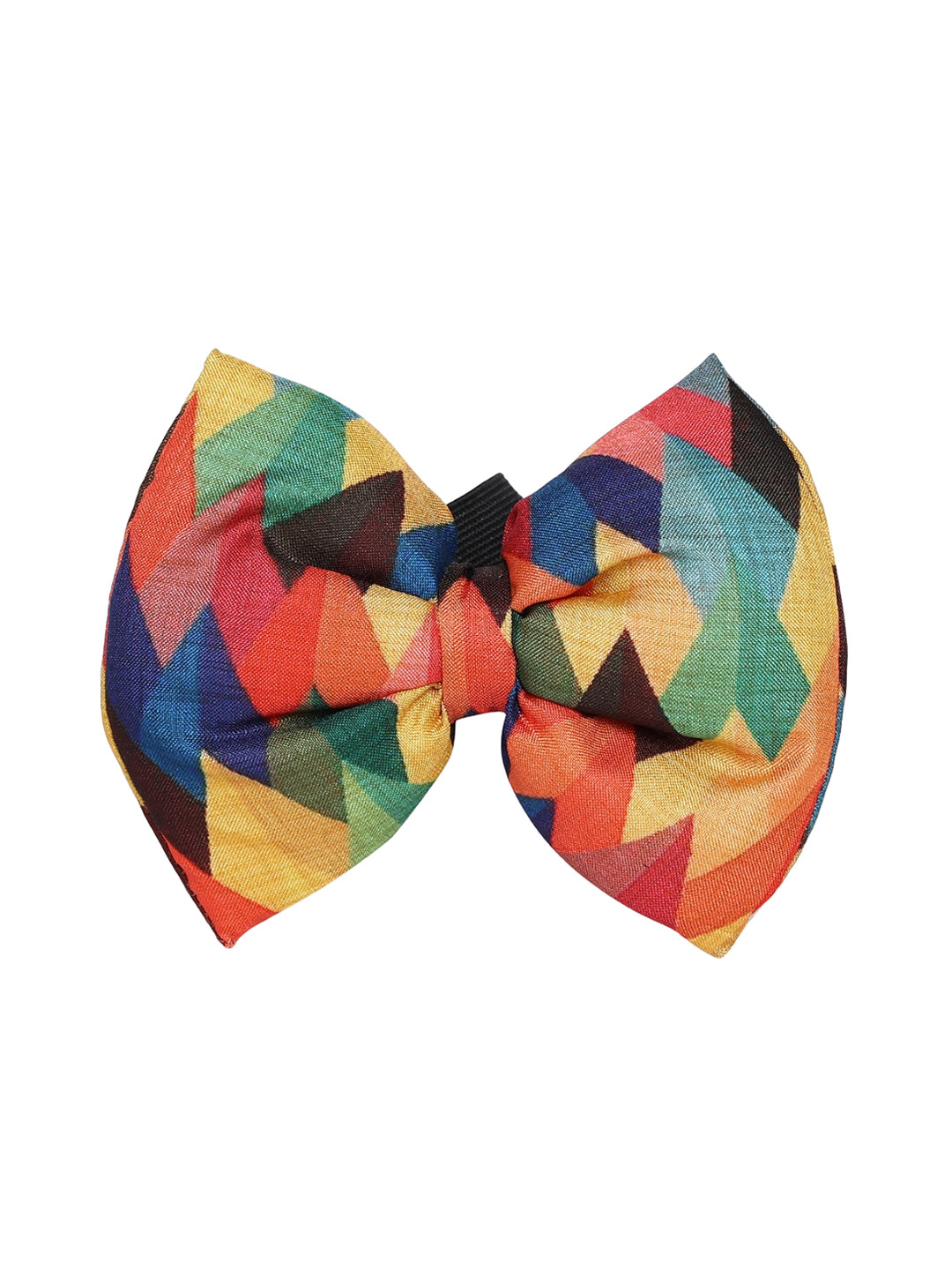 

thepawpstarco Orange & Yellow Printed Retro Pet Bow Tie