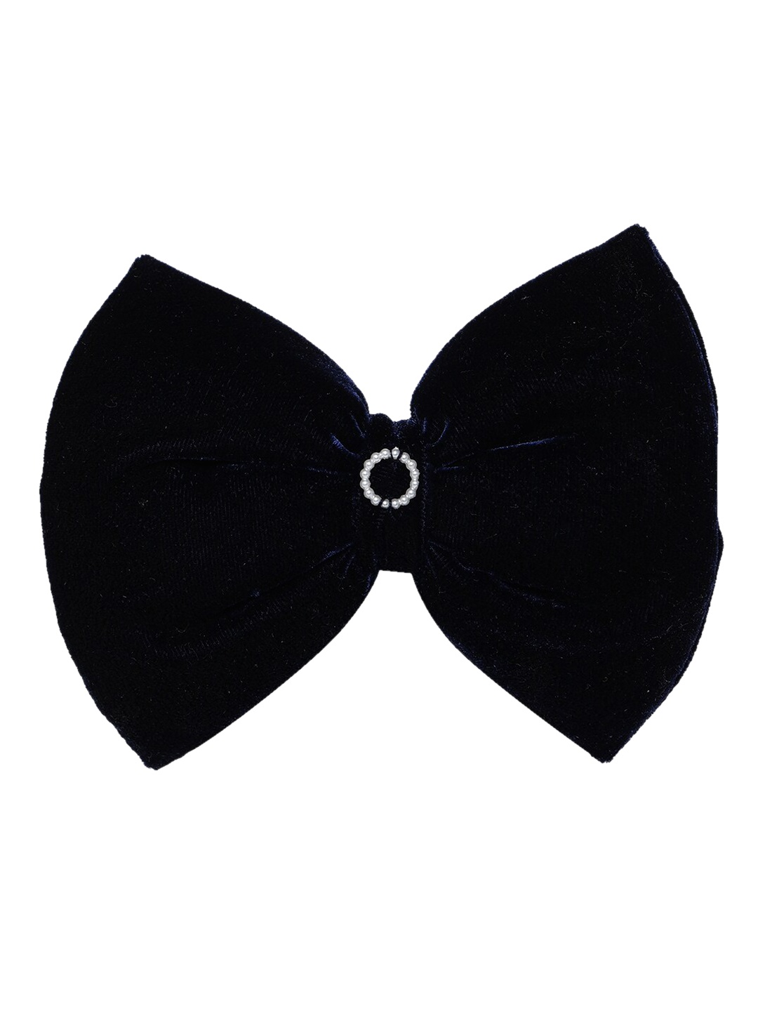 

thepawpstarco Navy Blue Solid Velvet Pet Bow Tie