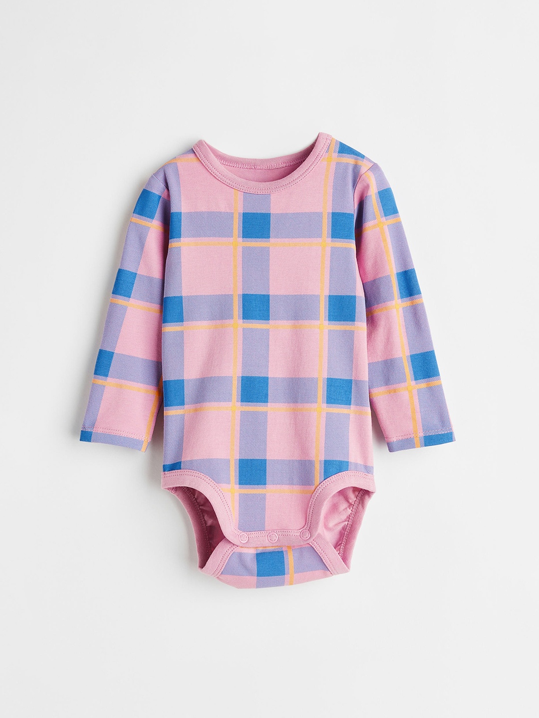 

H&M Girls Long-Sleeved Bodysuit, Pink