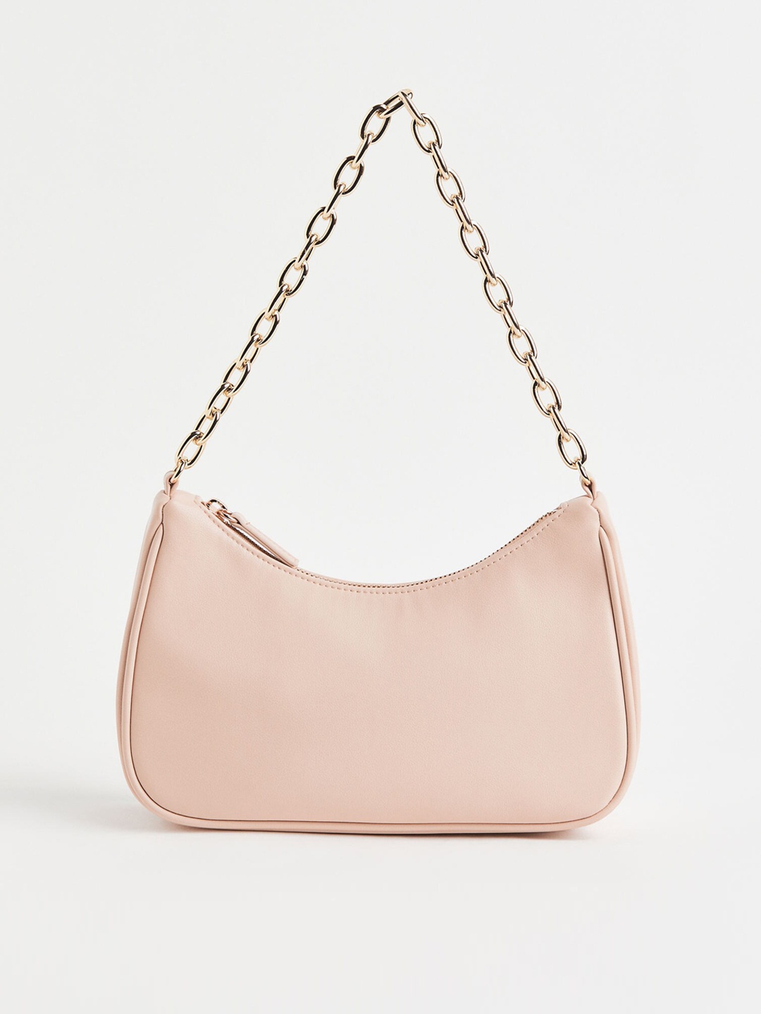 

H&M Beige Structured Hobo Bag