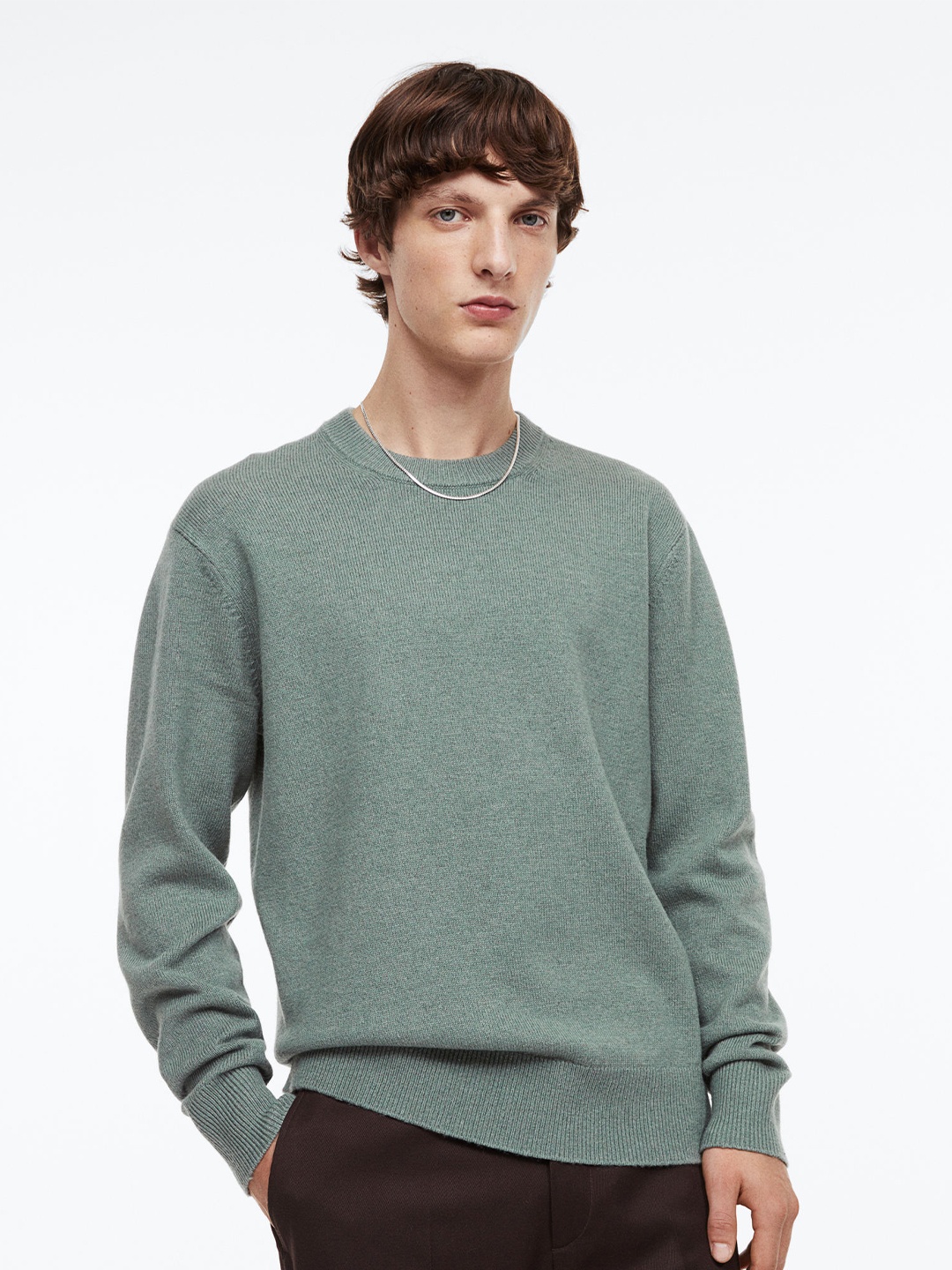 

H&M Men Green Pullover