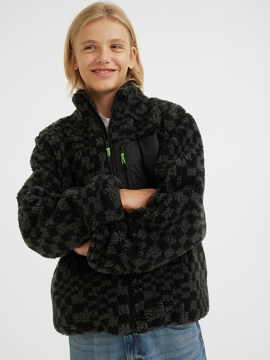 

H&M Boys Black Camouflage Tailored Jacket
