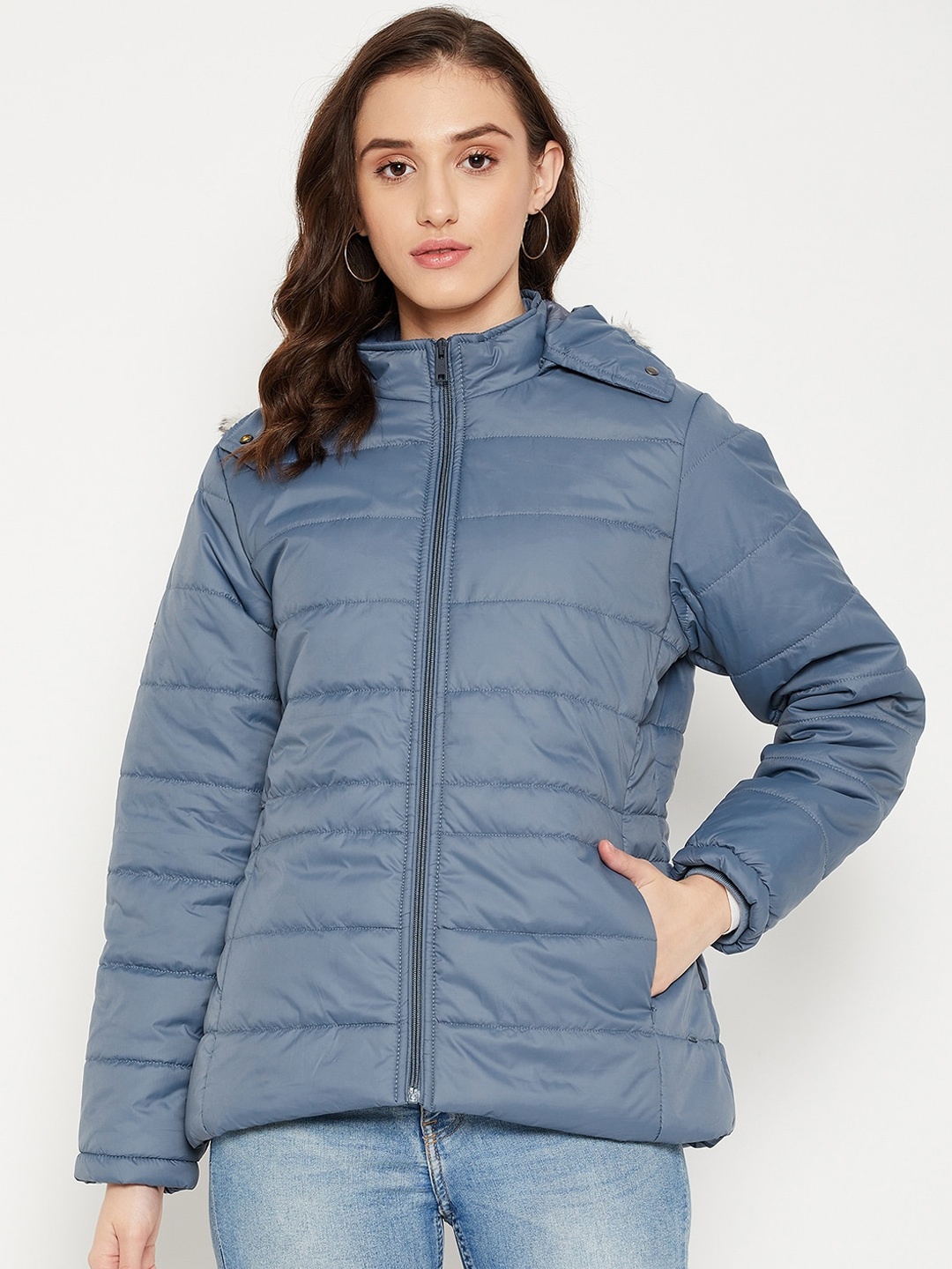 

Okane Women Blue Lightweight Puffer Jacket