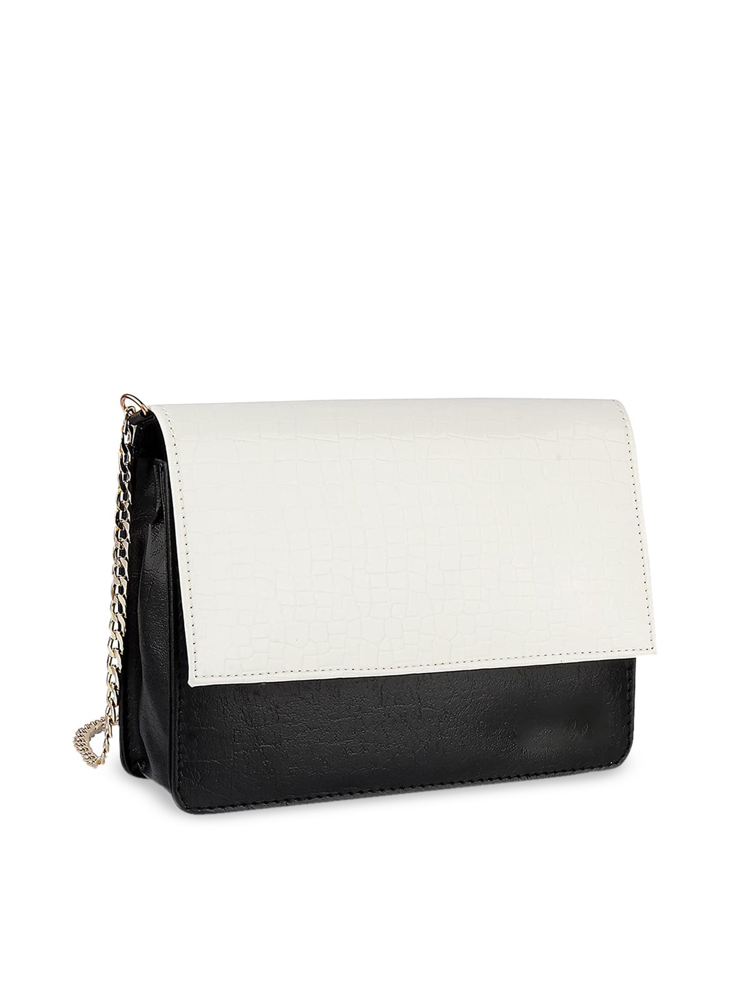 

Style Shoes Women White & Black Textured Shopper Sling Bag