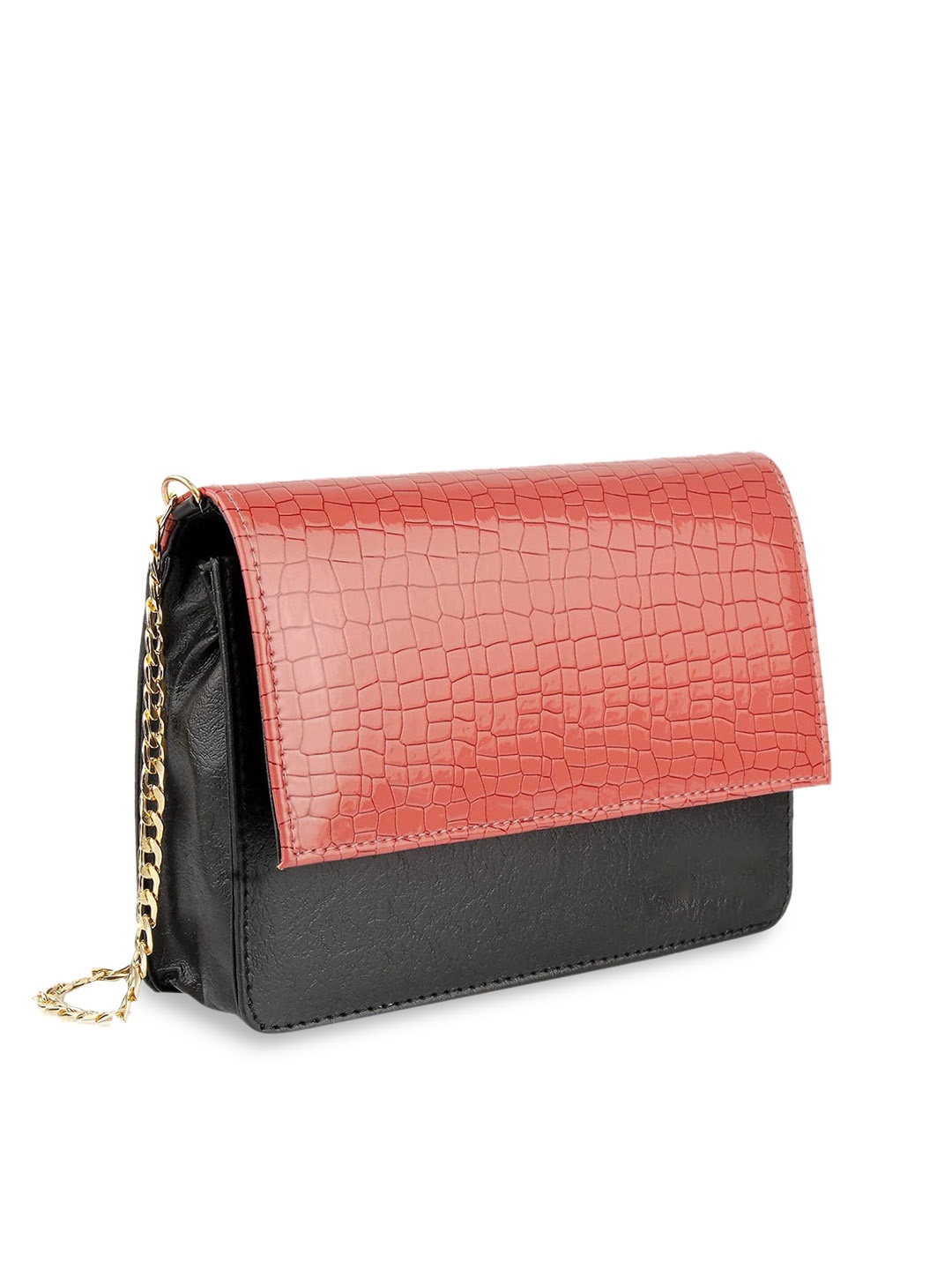 

Style Shoes Women Rust Colourblocked Structured Sling Bag